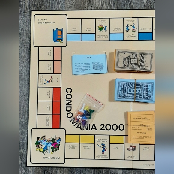 Vintage Complete 1979 Board Game CONDOMANIA 2000 Made In Canada Games Galore - Picture 3 of 6
